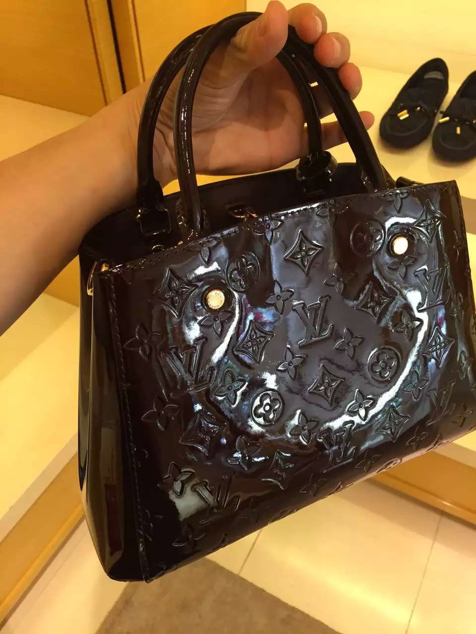 Real Louis Vuitton Montaigne BB Bags M50403 Amarante